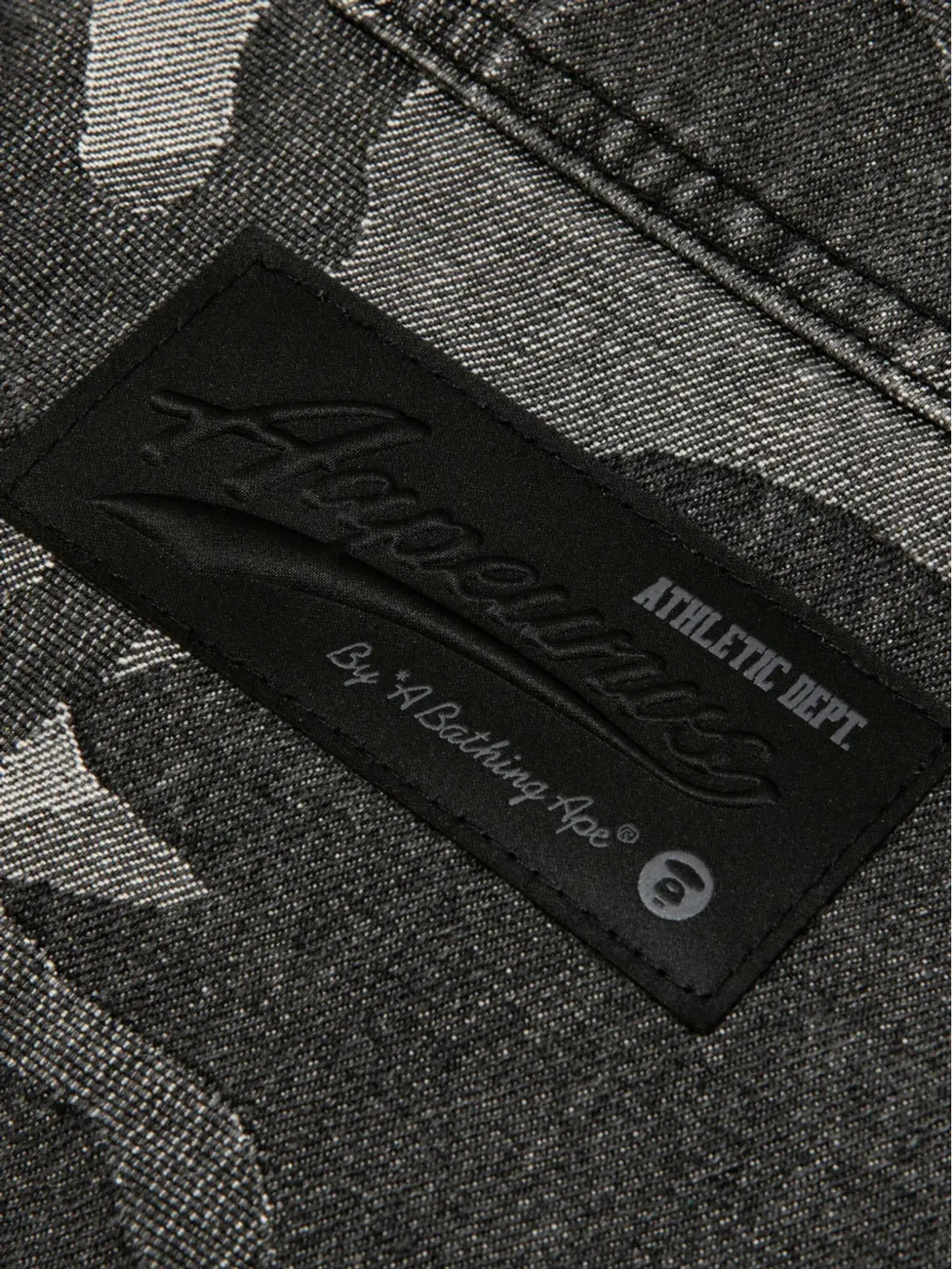 AAPE BY *A BATHING APE® Moonface camouflage patch shirt - Black - 画像5