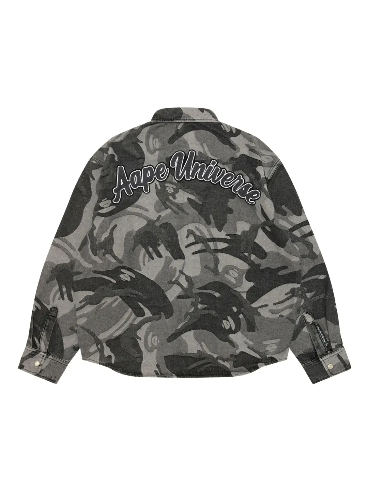 AAPE BY *A BATHING APE® Moonface camouflage patch shirt - Black - 画像2