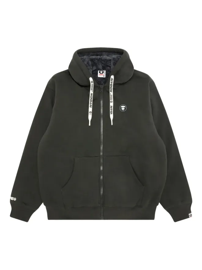 AAPE BY *A BATHING APE® AAPE BY *A BATHING APE® ジップアップ アップリケ入り スウェットシャツ（グレー）の商品画像