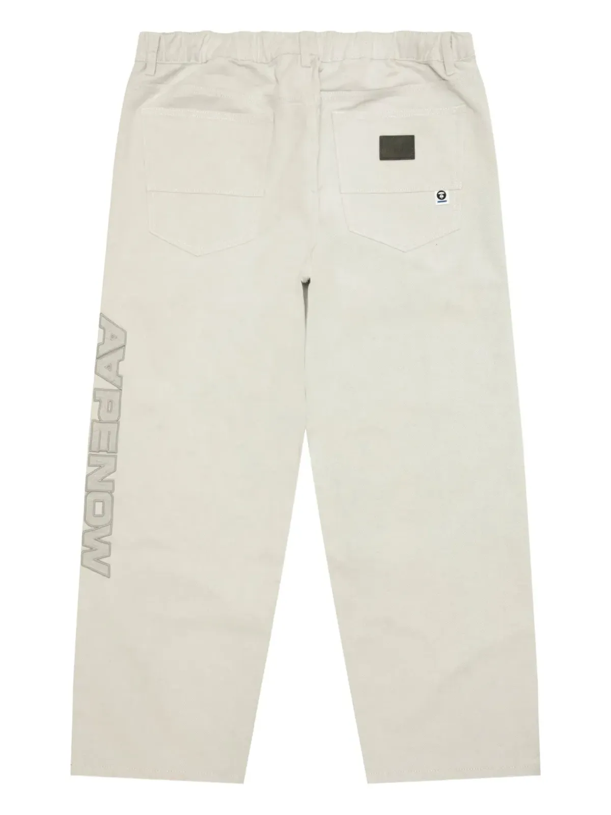 AAPE BY *A BATHING APE® Moonface elasticated logo trousers - White - 画像2