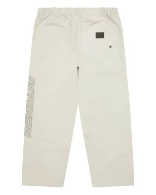 AAPE BY *A BATHING APE® Moonface elasticated logo trousers - White - サムネイル2