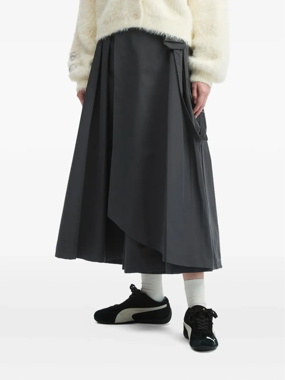 Musium Div. pocket pleated trousers - Black - 画像3