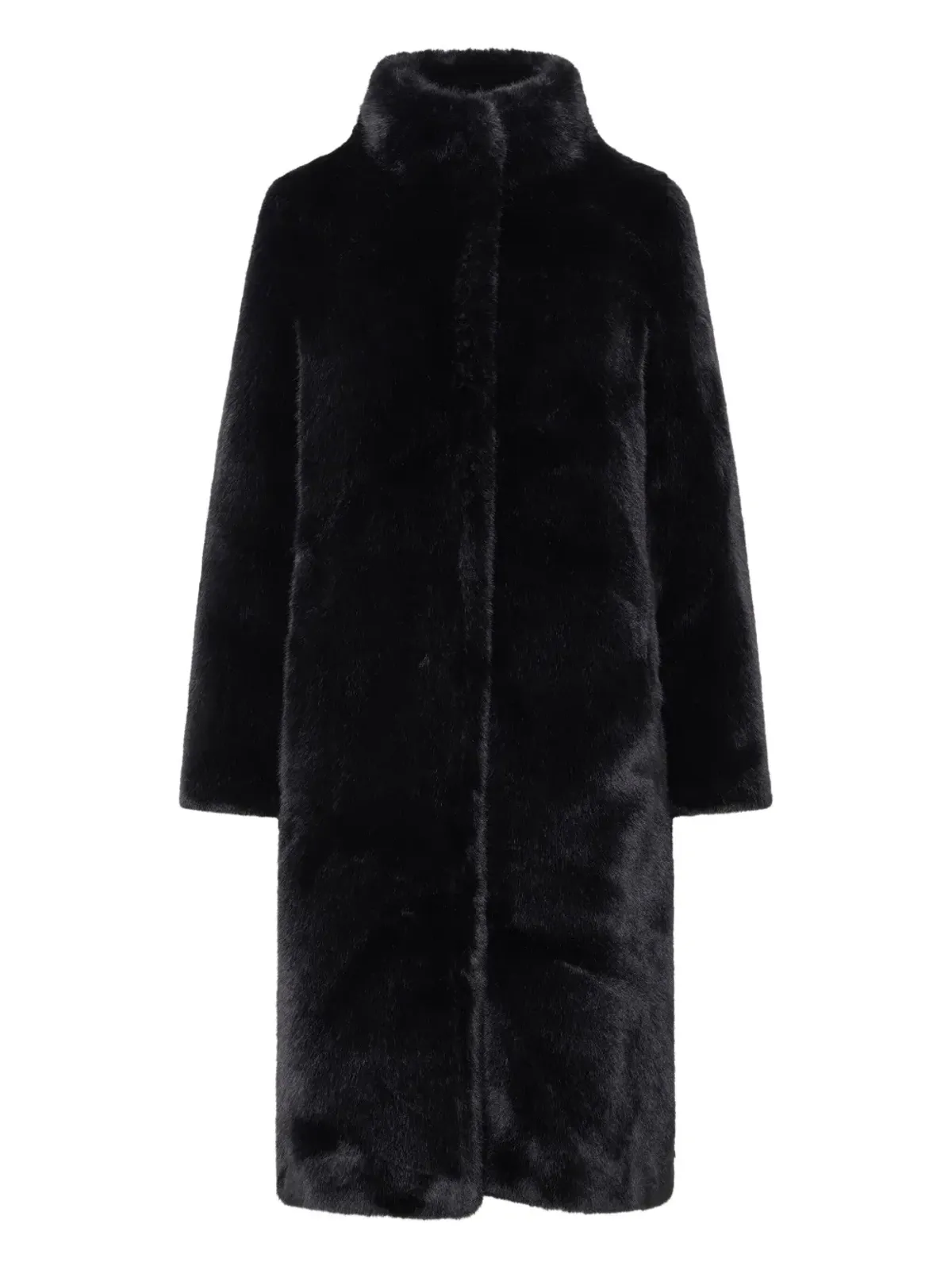 Unreal Fur Ravenファネルネックコート - 画像4