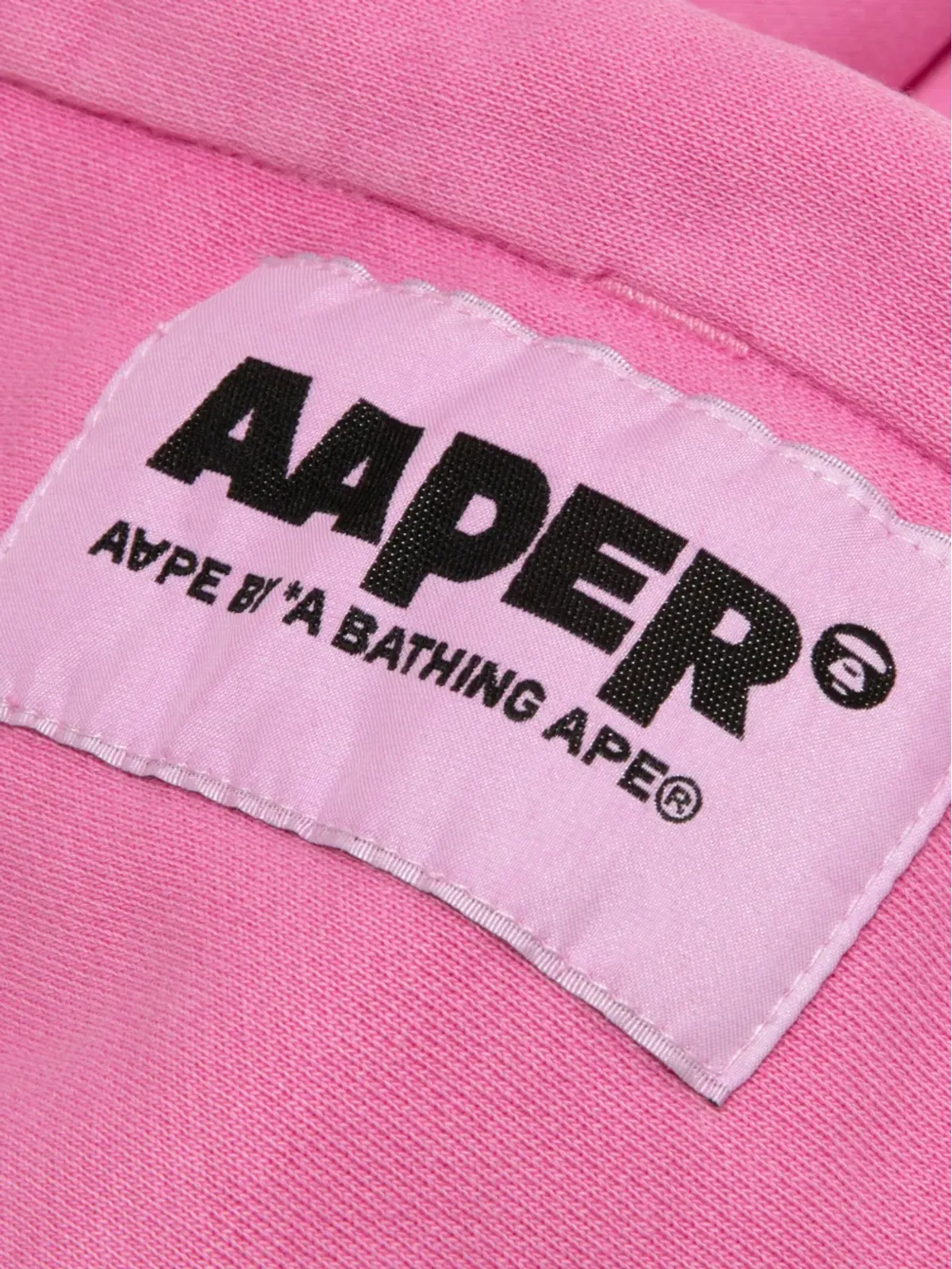 AAPE BY *A BATHING APE® フード付きセーター ピンク - 画像4