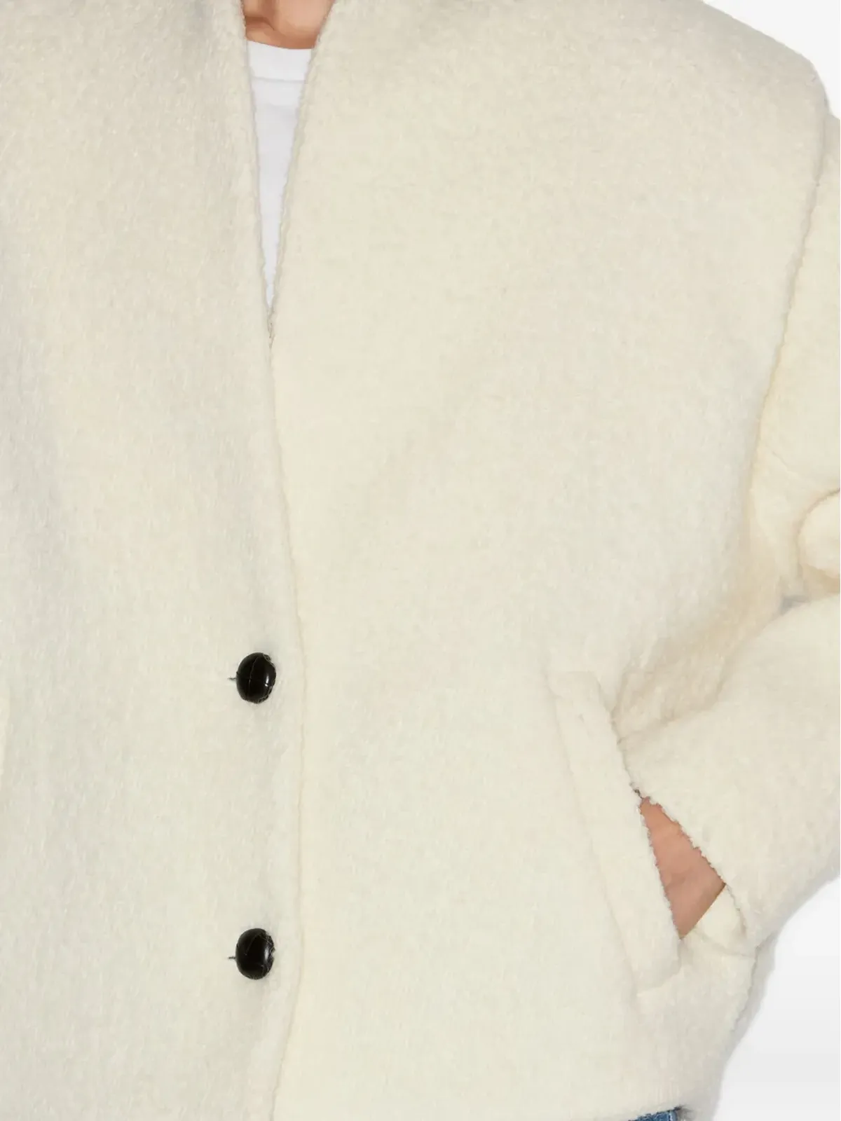 MARANT ÉTOILE Drogo ノーカラーボタン留めジャケット - 画像5