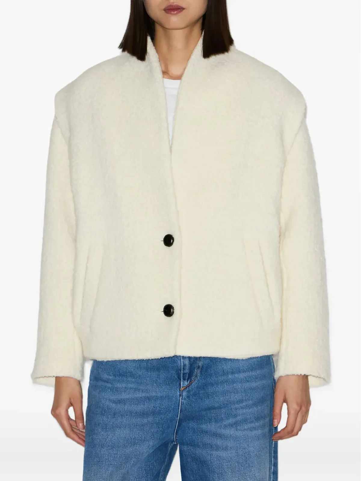 MARANT ÉTOILE Drogo ノーカラーボタン留めジャケット - 画像3