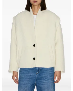 MARANT ÉTOILE Drogo ノーカラーボタン留めジャケット - サムネイル3