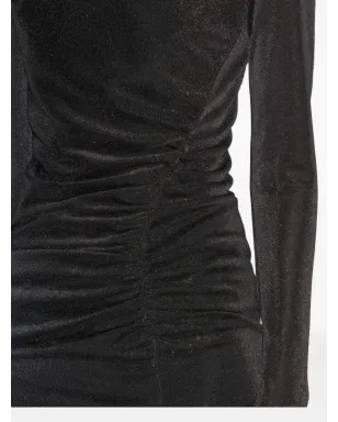 MARANT ÉTOILE ジェニサ スリットドレープ ミディドレス - Grey - サムネイル4