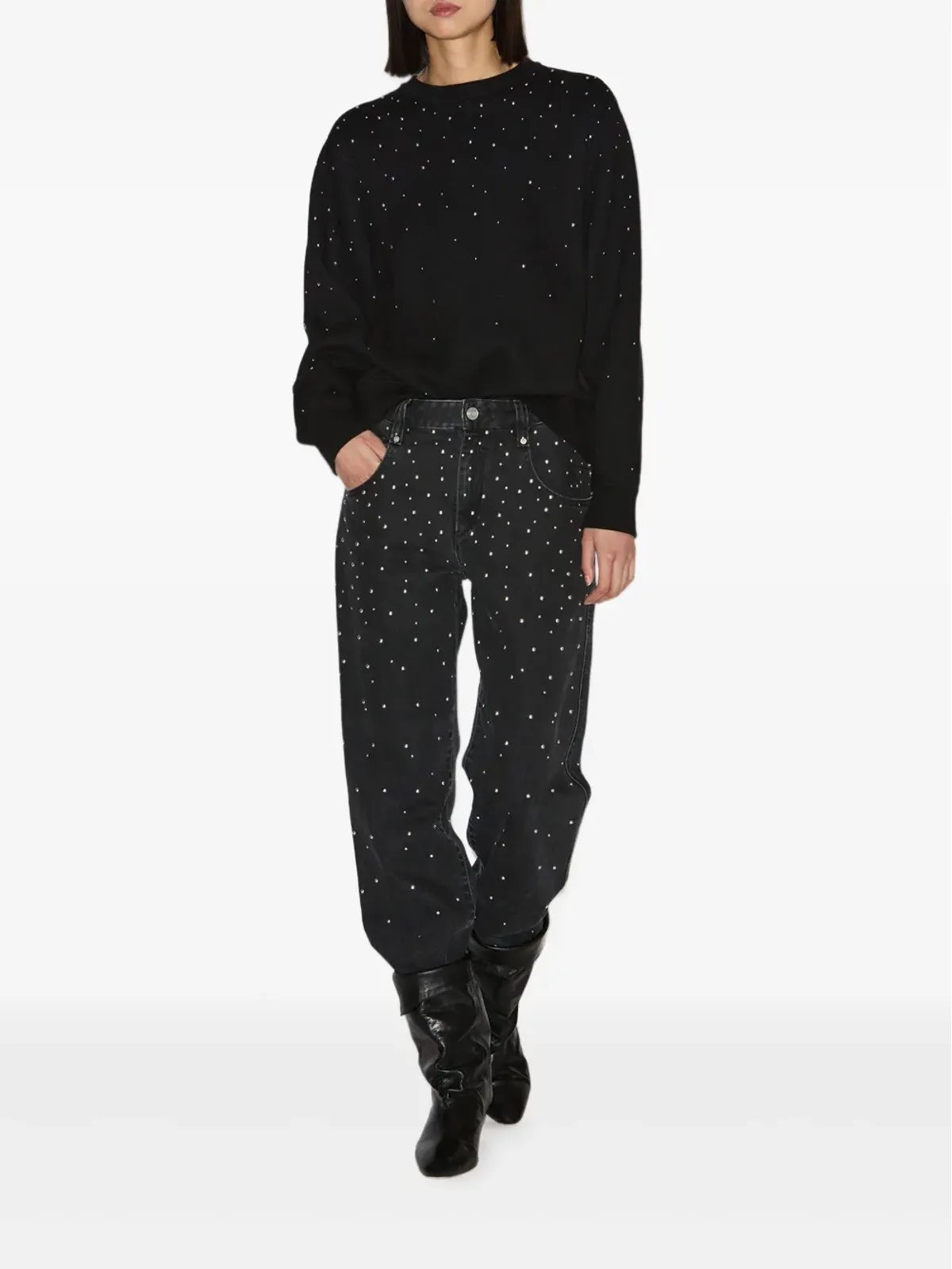 MARANT ÉTOILE リセダ スタッズド スウェットシャツ - 画像2