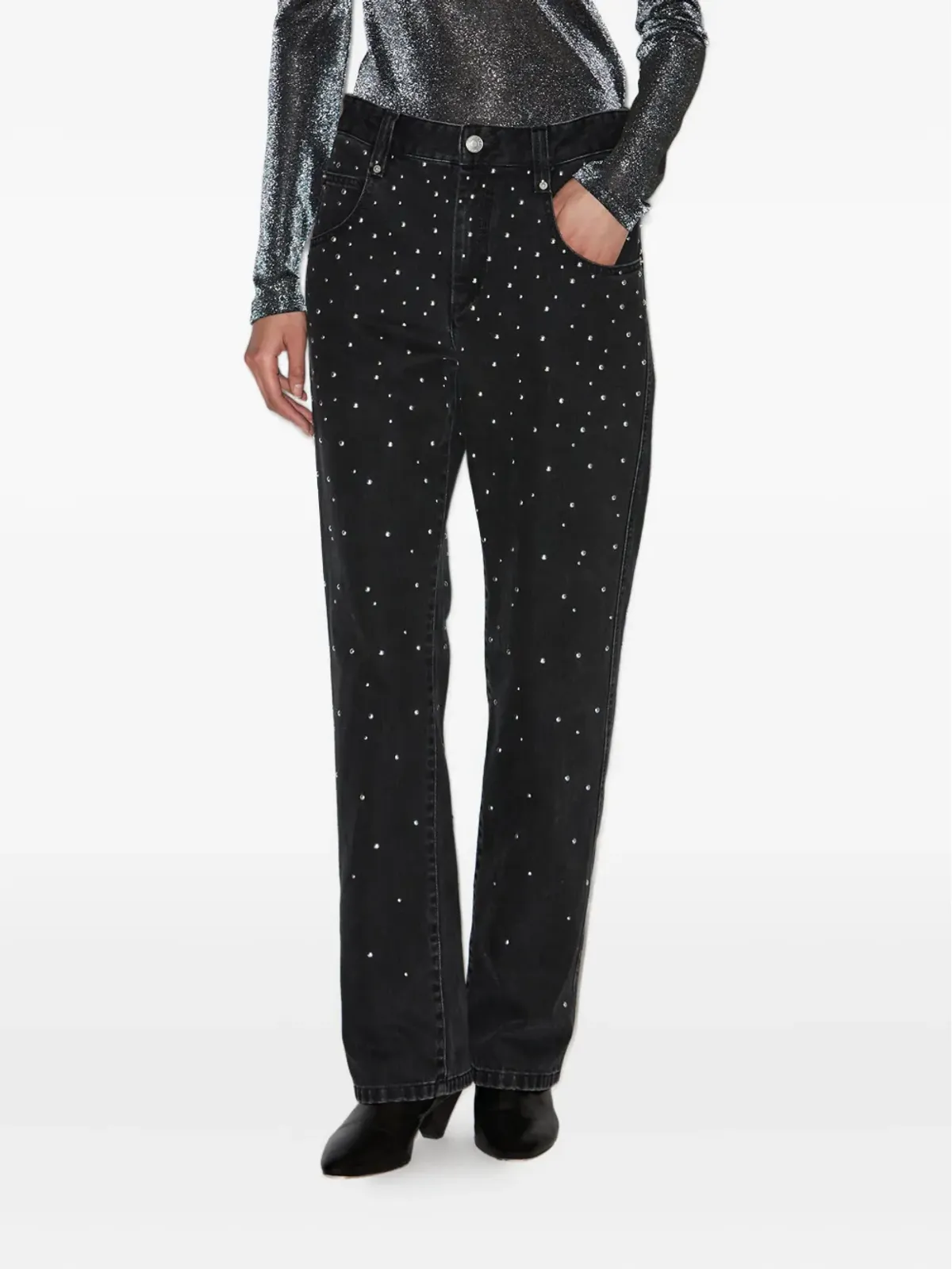 MARANT ÉTOILE ブリンザ グラデーションスタッズジーンズ - 画像3