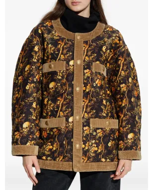 R13 スカルプリント花柄ジャケット - サムネイル3