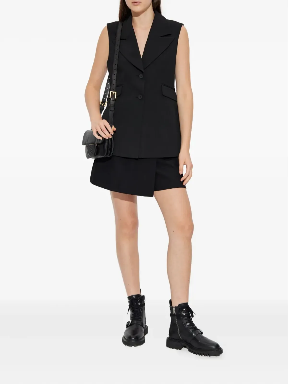 AllSaints アストラ フラップポケット ウエストコート - 画像2