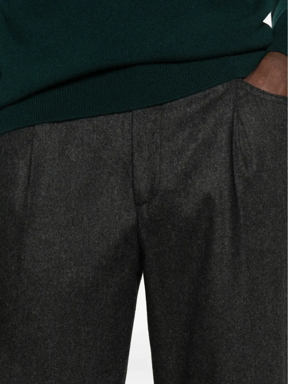 Briglia 1949 プリーツ テーラードパンツ - 画像5