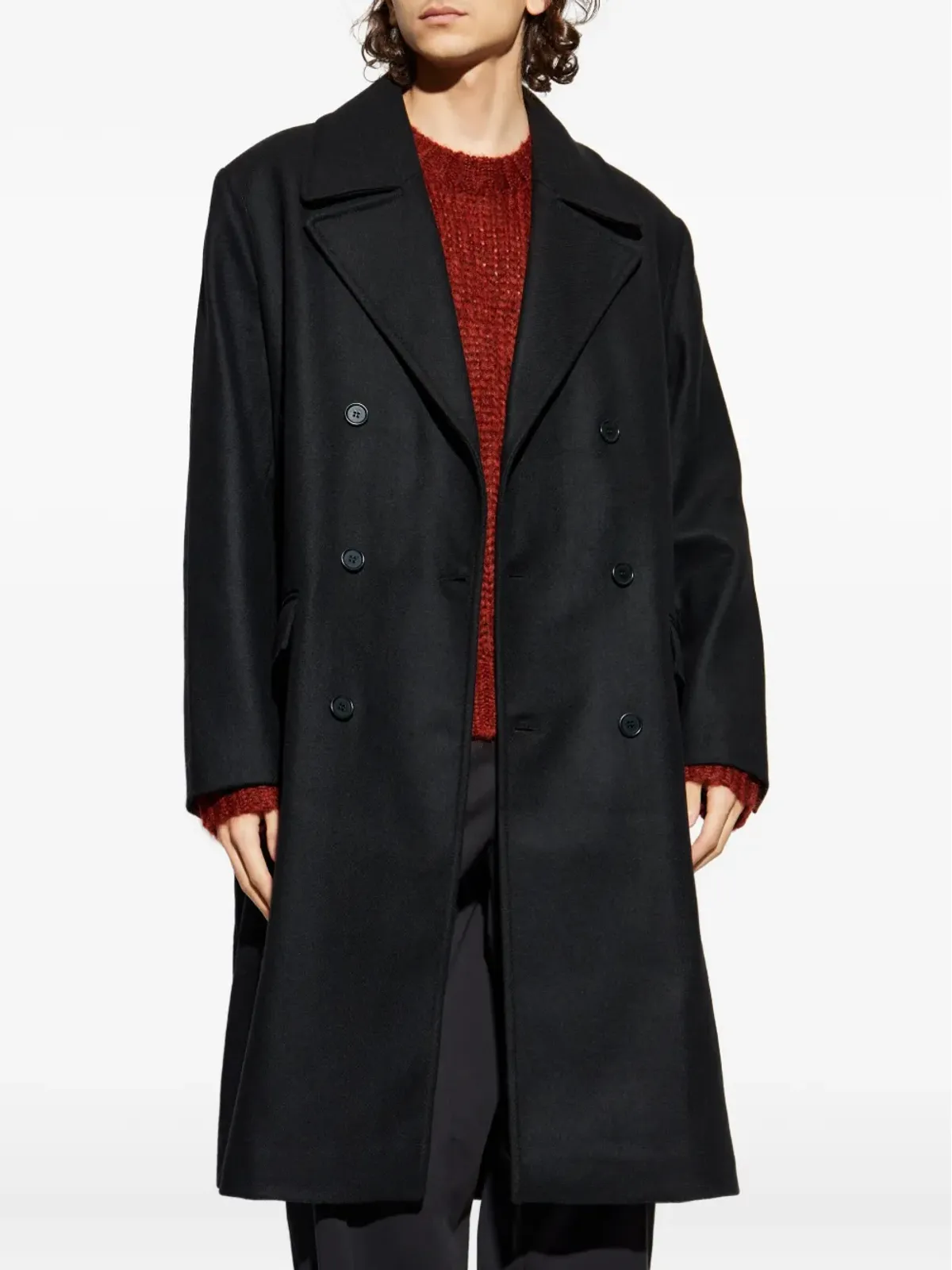 AllSaints Curran ダブルブレストコート - 画像3
