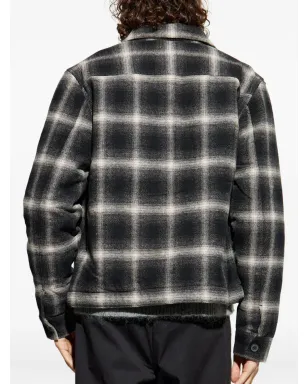 AllSaints ベイオ チェック柄ジップアップオーバーシャツ - サムネイル4