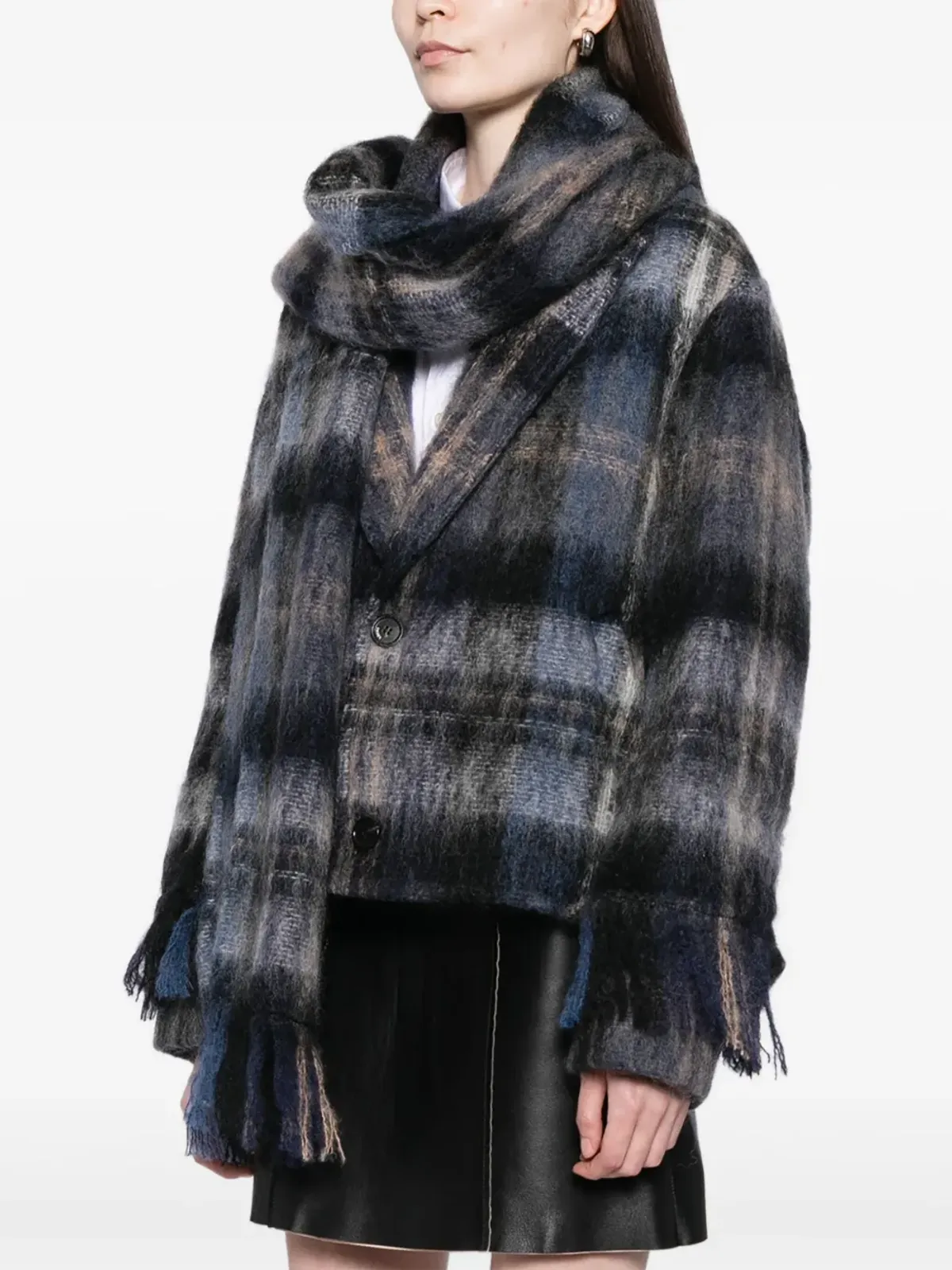 LOEWE チェック柄ブレザー - 画像3