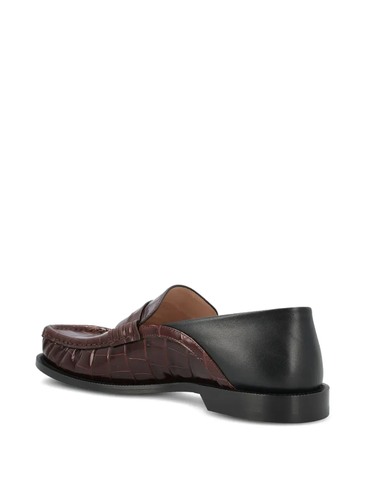 LOEWE Campo crocodile-effect loafers - Brown - 画像4