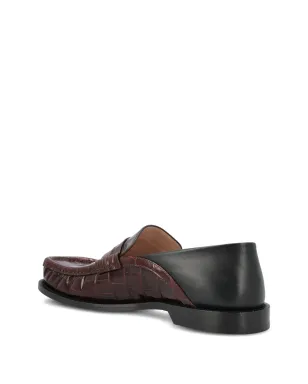 LOEWE Campo crocodile-effect loafers - Brown - サムネイル4