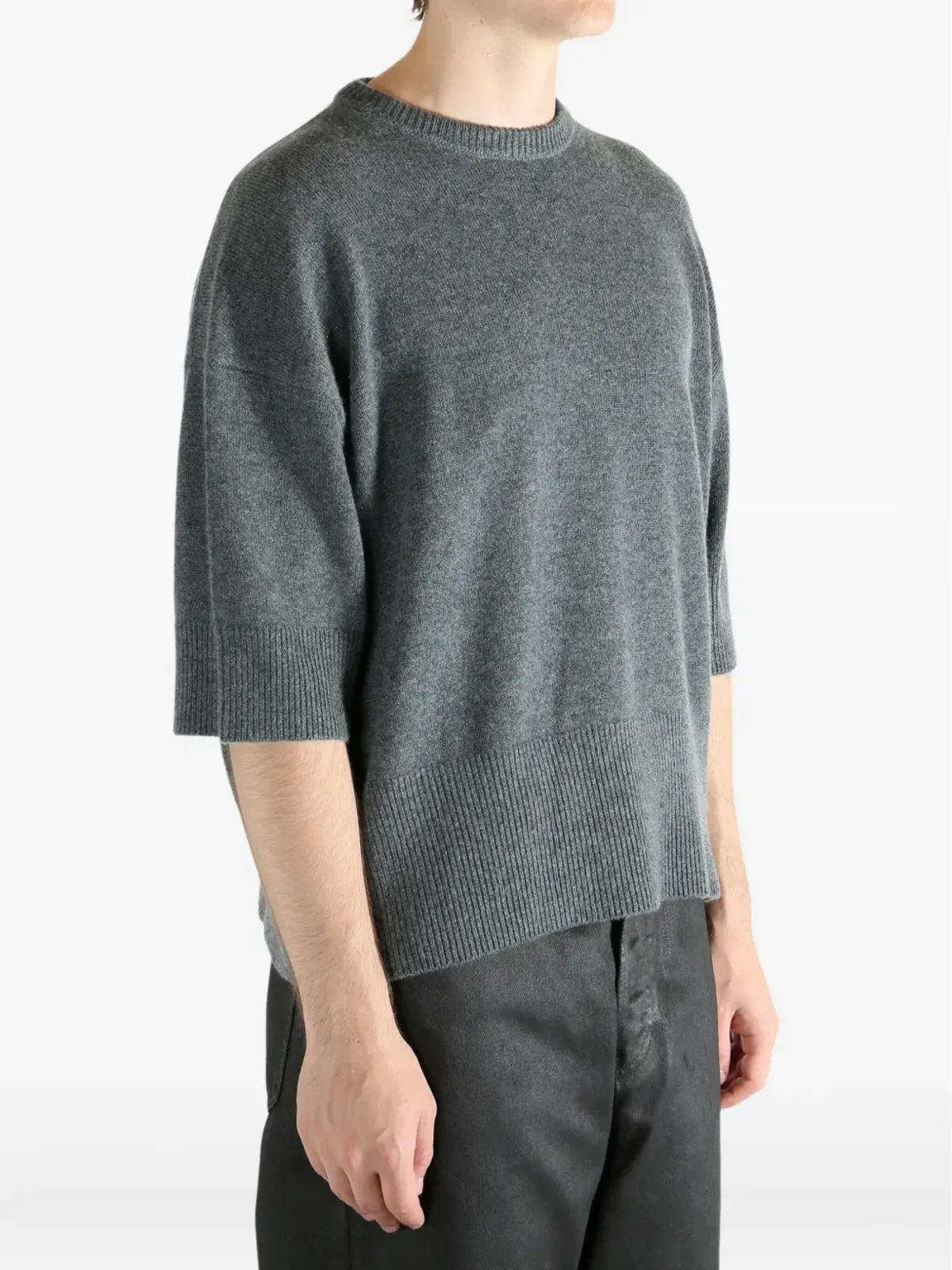 extreme cashmere ショートスリーブカシミヤジャンパー - 画像3