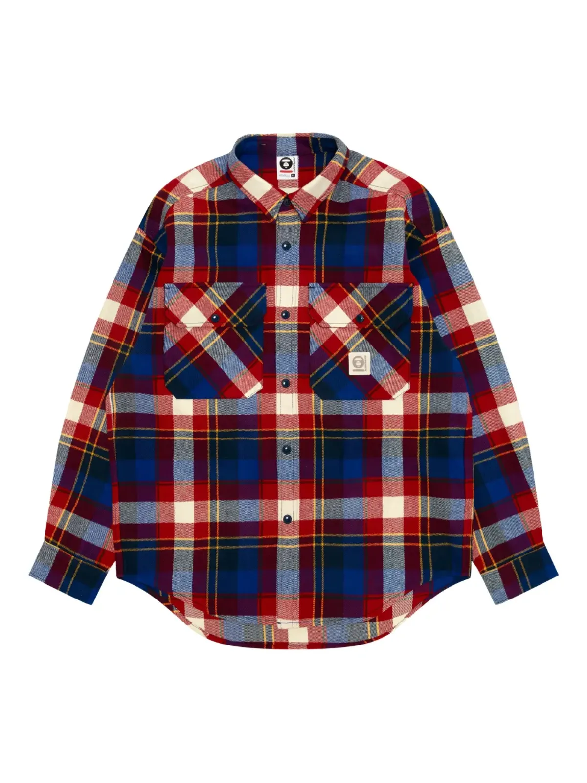 AAPE BY *A BATHING APE® フード付きチェックシャツ - 画像1