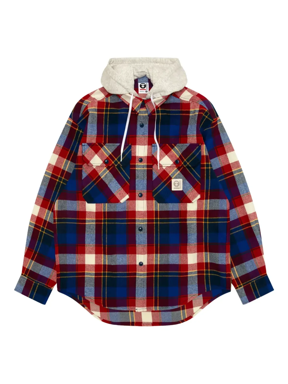 AAPE BY *A BATHING APE® フード付きチェックシャツ - 画像3