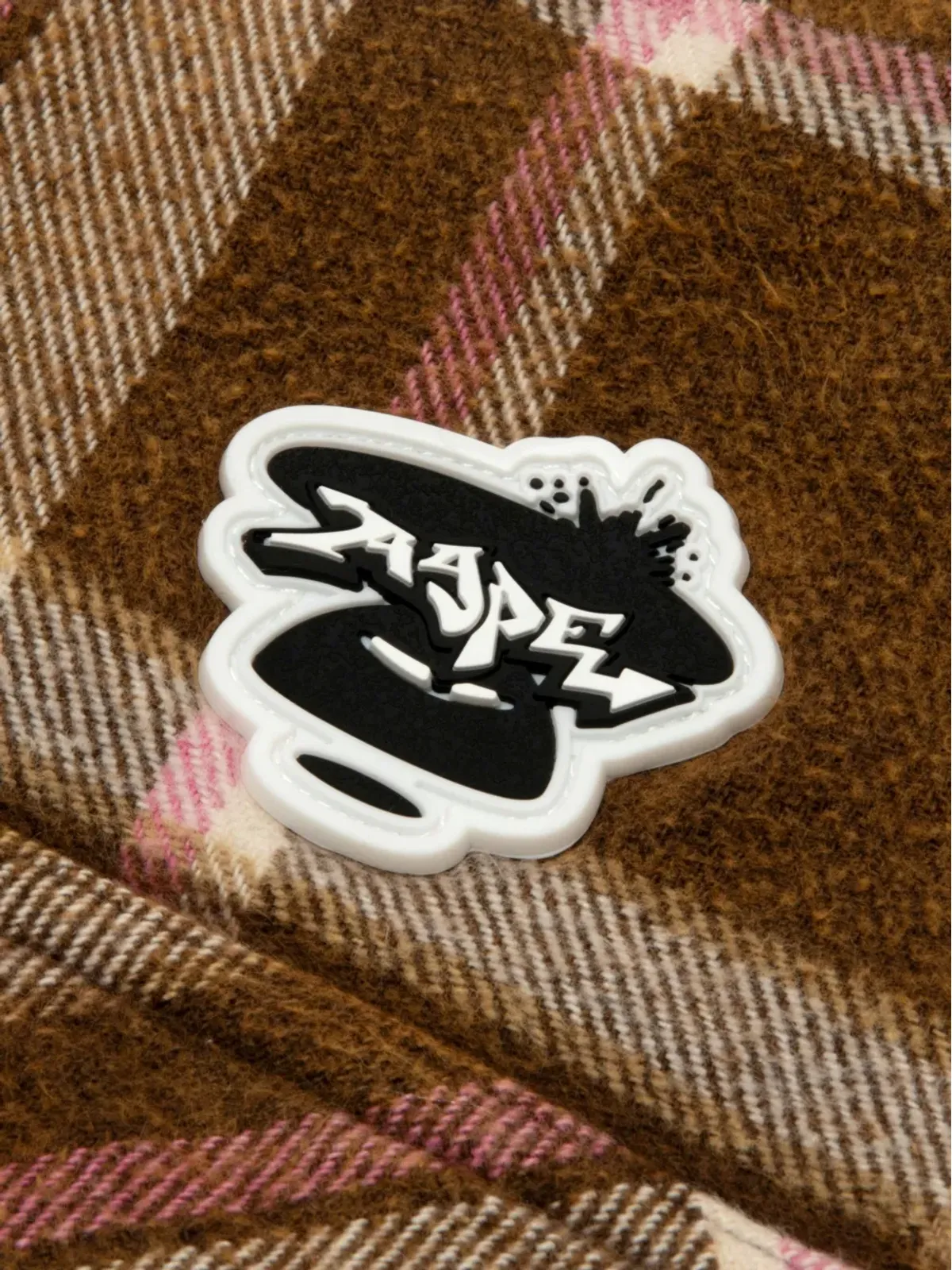 AAPE BY *A BATHING APE® チェック柄ポケットシャツ - ブラウン - 画像5
