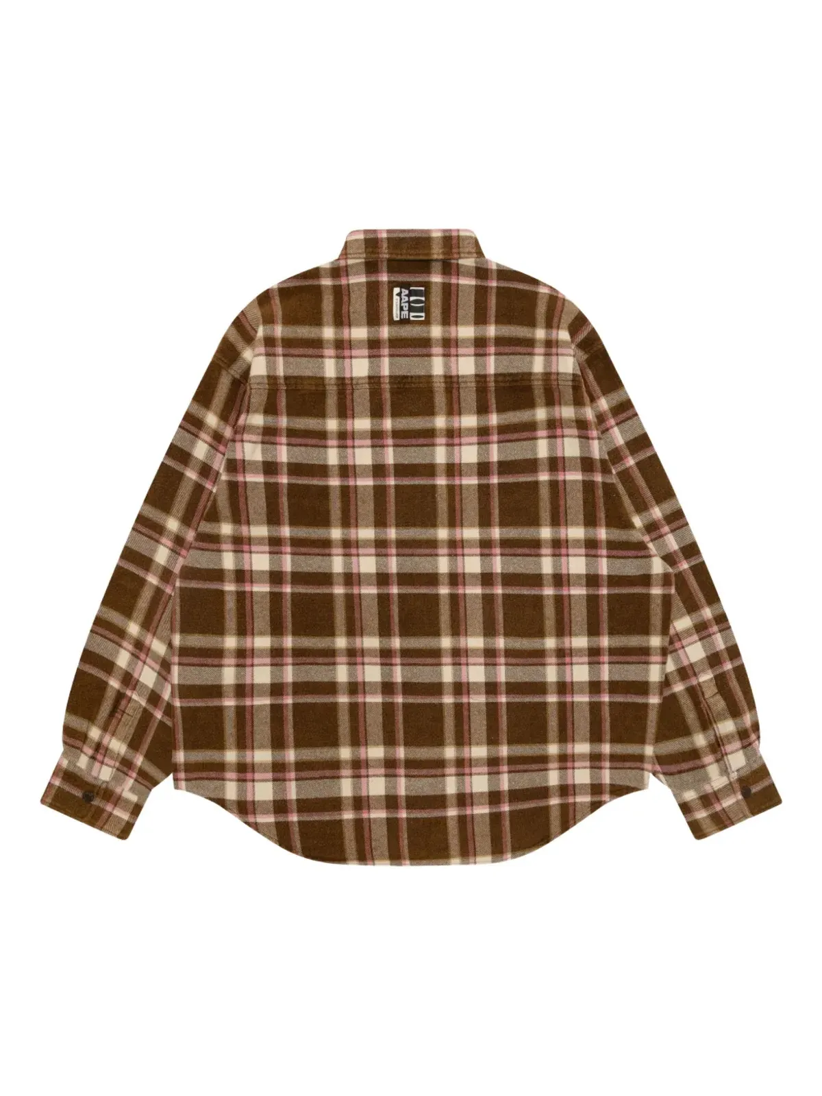 AAPE BY *A BATHING APE® チェック柄ポケットシャツ - ブラウン - 画像2