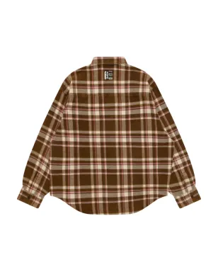 AAPE BY *A BATHING APE® チェック柄ポケットシャツ - ブラウン - サムネイル2