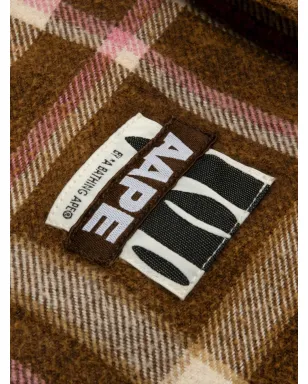 AAPE BY *A BATHING APE® チェック柄ポケットシャツ - ブラウン - サムネイル3