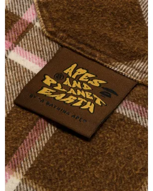 AAPE BY *A BATHING APE® チェック柄ポケットシャツ - ブラウン - サムネイル4
