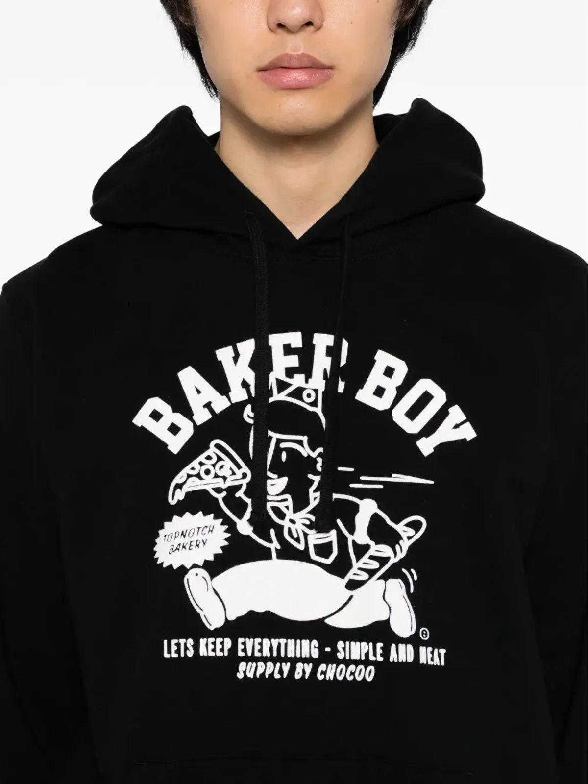 CHOCOOLATE Baker Boy hoodie - Black - 画像5