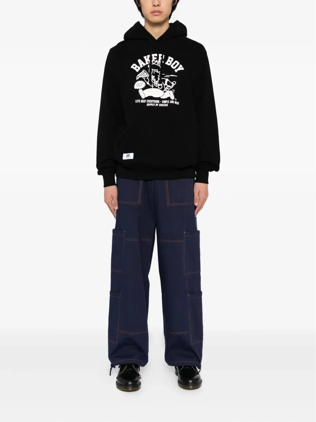 CHOCOOLATE Baker Boy hoodie - Black - 画像2