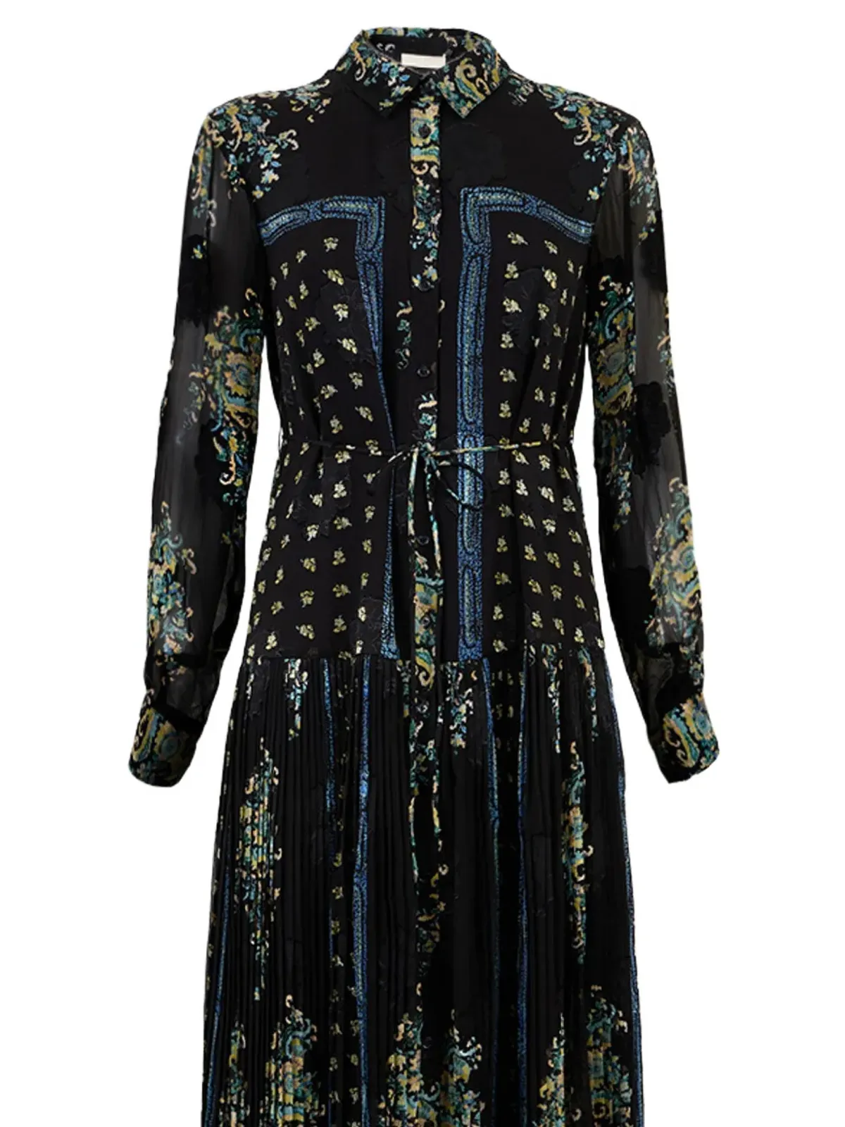 Ulla Johnson Emilie 長袖シャツドレス - ブラック - 画像4