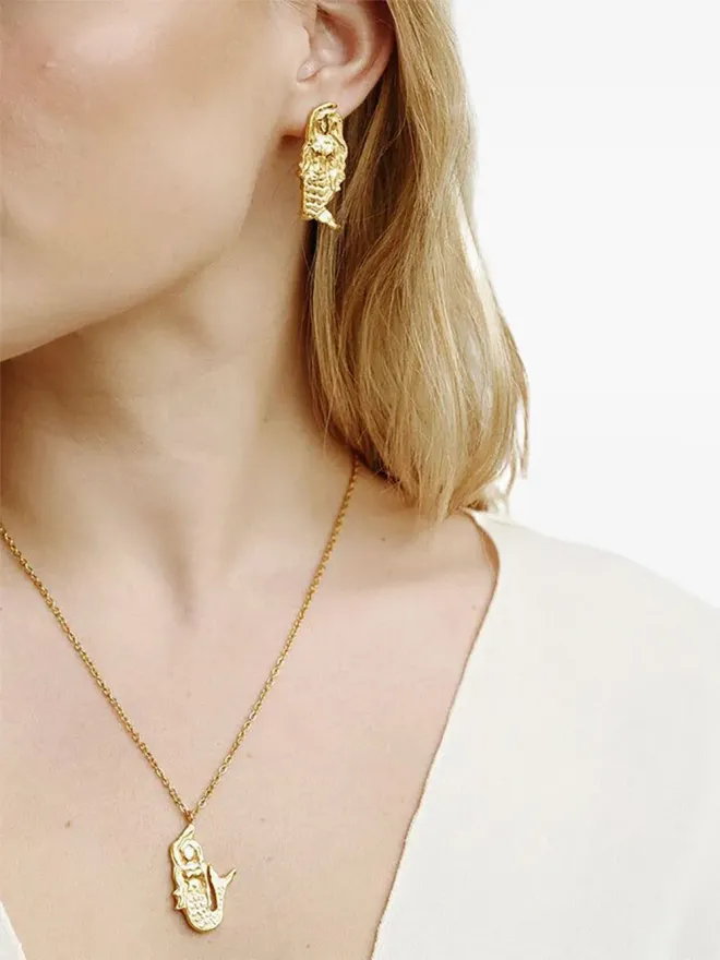 Labelled Jewellery Labelled Jewellery Sirena イヤリング - ゴールドの商品画像