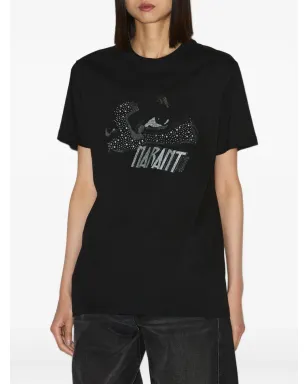 MARANT ÉTOILE Zoeline sequin stud T-shirt - Black - サムネイル3
