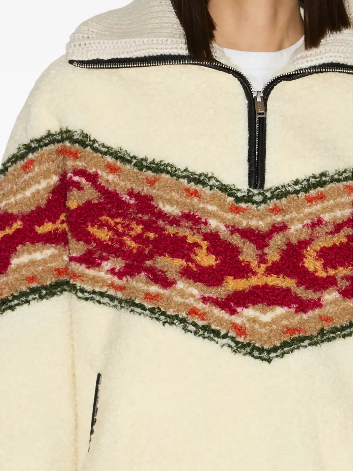 MARANT ÉTOILE Marner グラフィックストライプ フリースセーター - 画像5