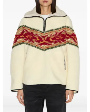 MARANT ÉTOILE Marner グラフィックストライプ フリースセーター - サムネイル3