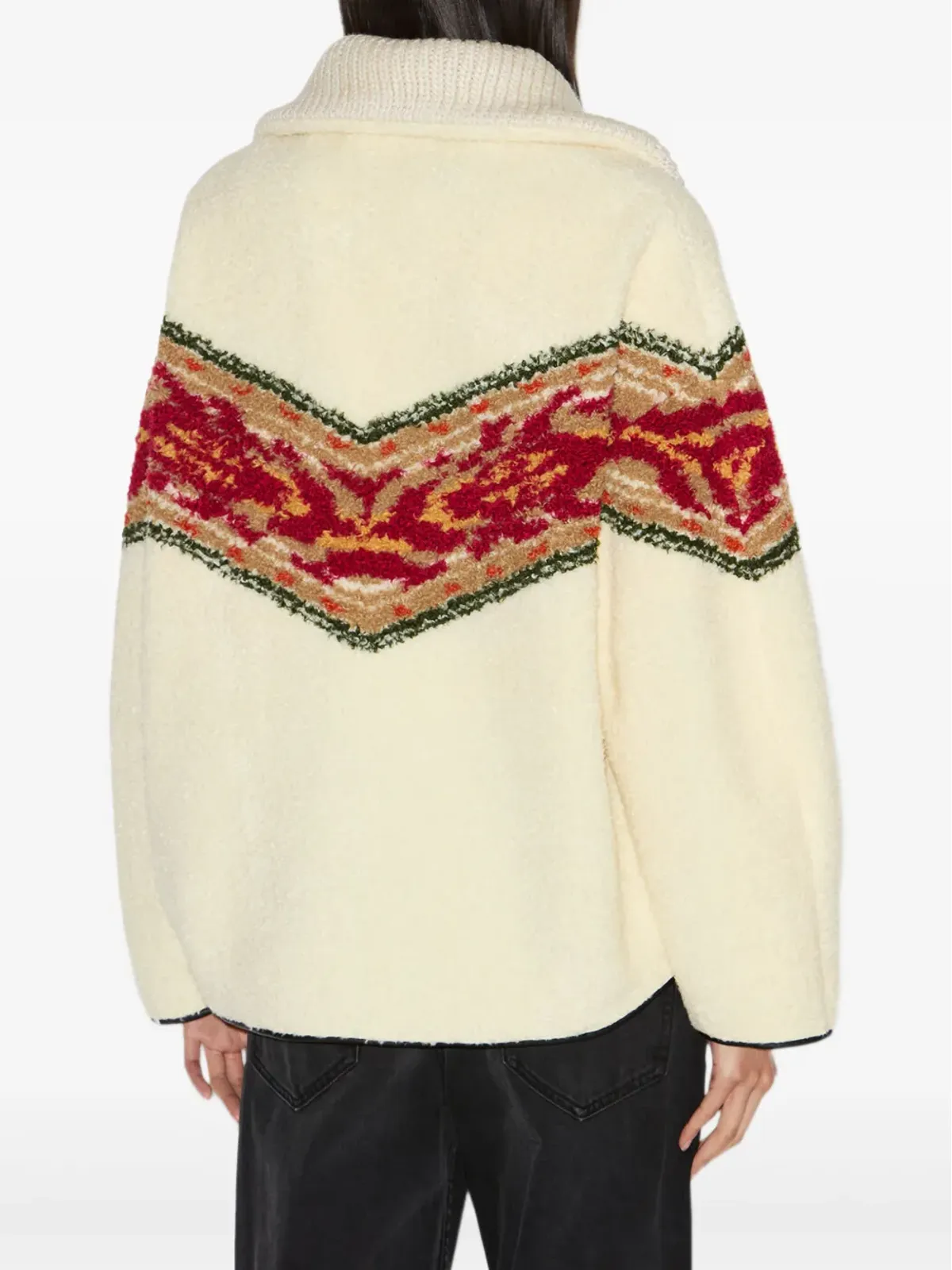 MARANT ÉTOILE Marner グラフィックストライプ フリースセーター - 画像4