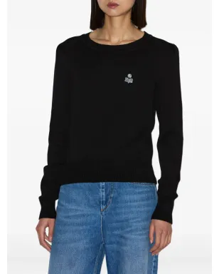 MARANT ÉTOILE Abelle ギャザー袖刺繍ロゴセーター - サムネイル3