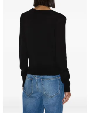 MARANT ÉTOILE Abelle ギャザー袖刺繍ロゴセーター - サムネイル4