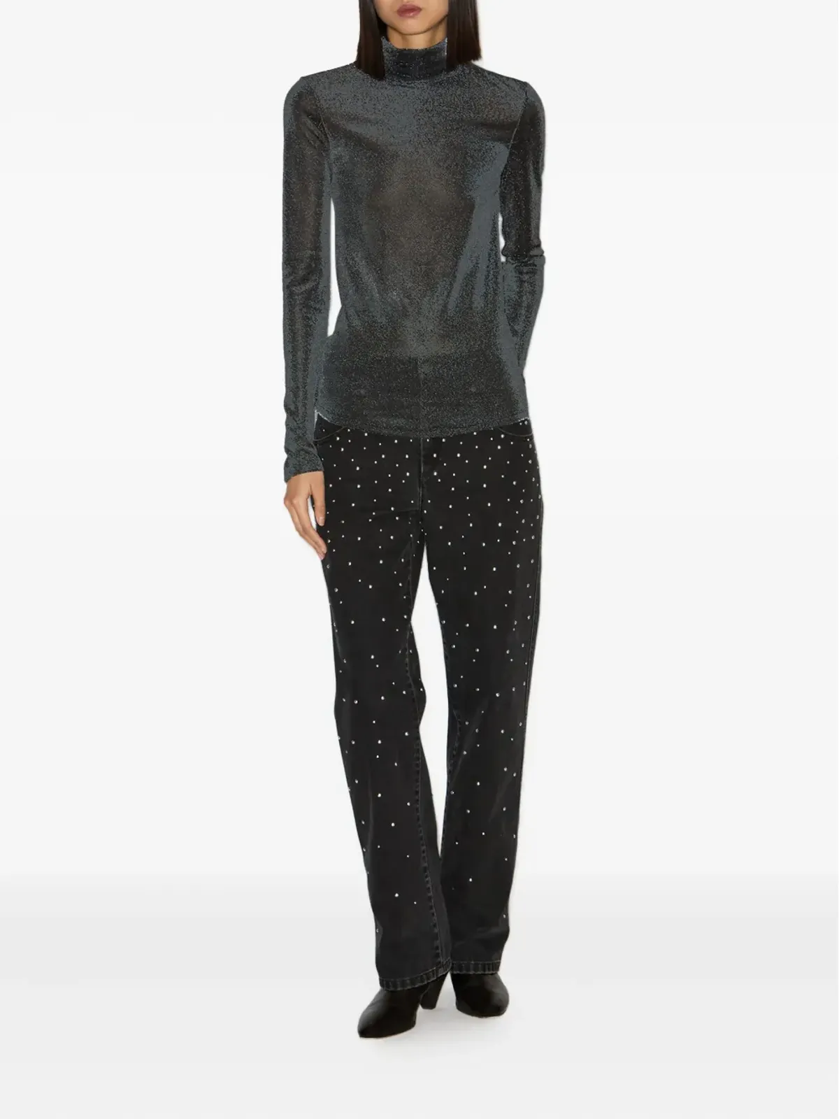 MARANT ÉTOILE Jadiaスタンドアップカラー・トップ - 画像2