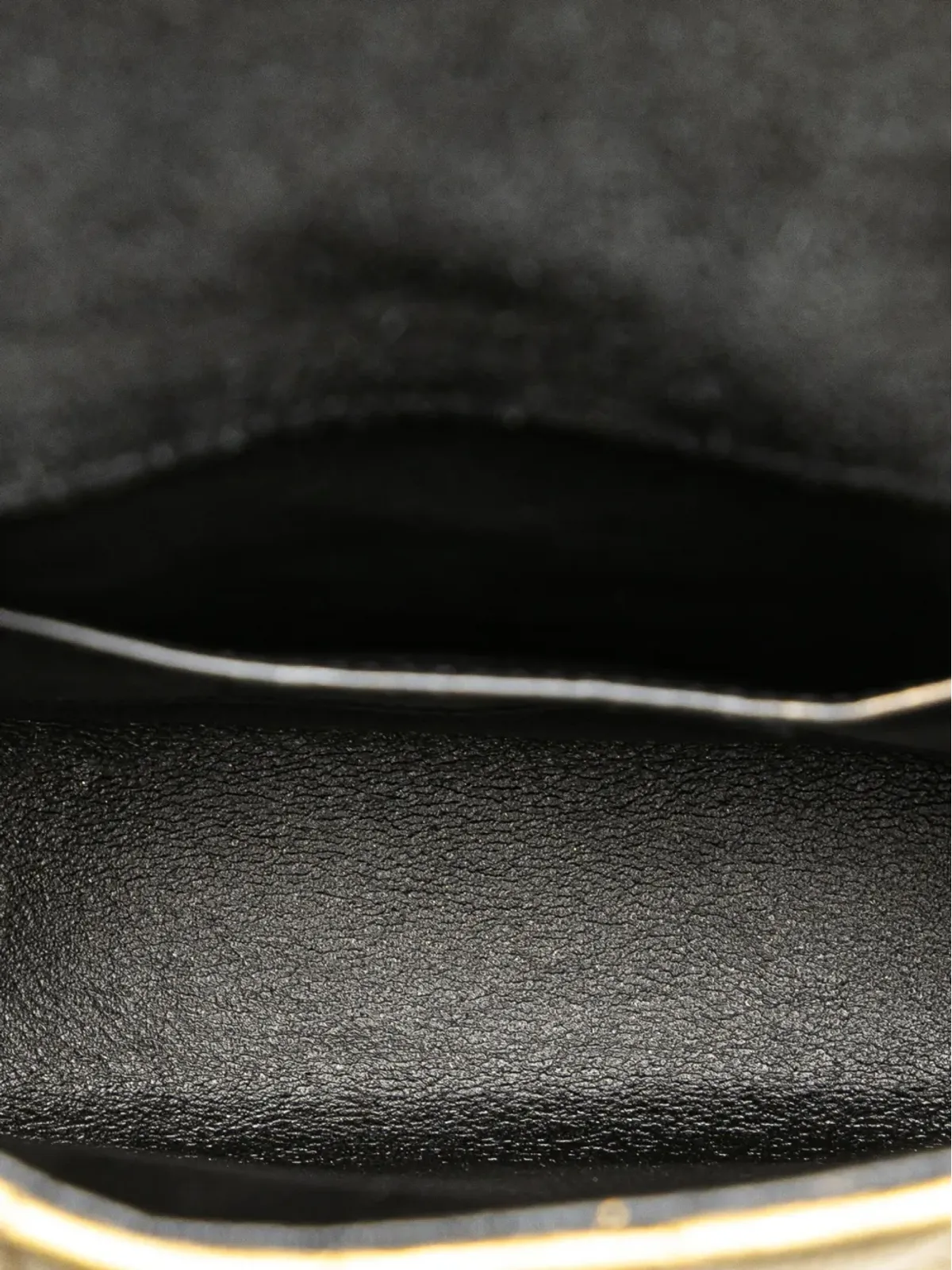 Saint Laurent Pre-Owned ビンテージ 2018 メタリック グレイン・ド・プードル モノグラム ヴィッキー チェーンバッグ クロスボディバッグ - ゴールド - 画像5
