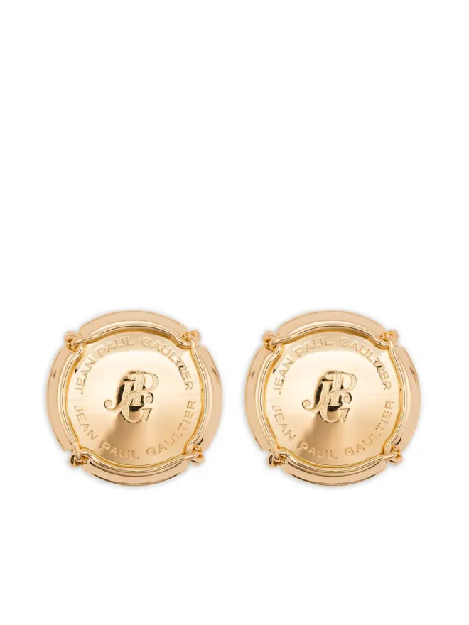 Jean Paul Gaultier Jean Paul Gaultier ロゴ刻印ピアスの商品画像