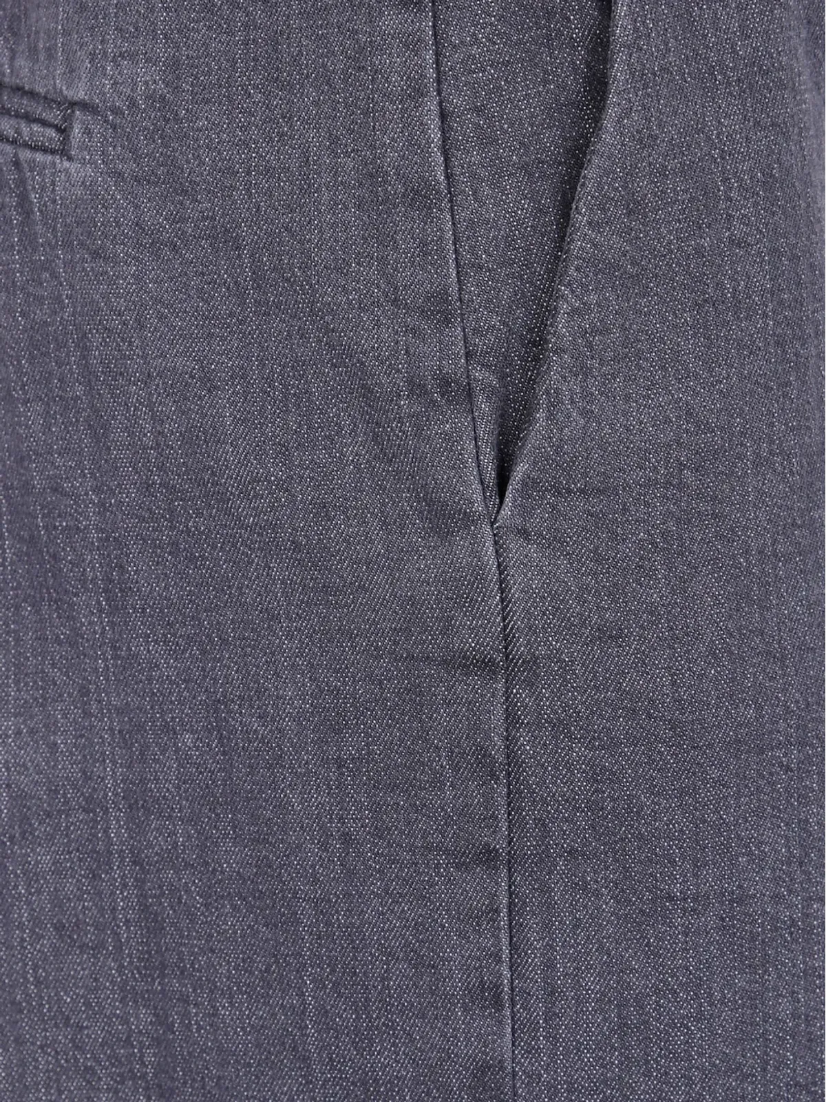 Kiltie pressed-crease cotton trousers - Grey - 画像3