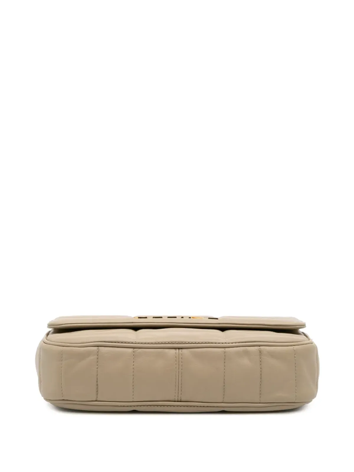 Celine Pre-Owned マテラッセ ゴートスキン モノクローム チェーンショルダーバッグ ブラウン - 画像4