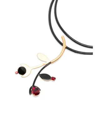 Marni Pre-Owned 2000s 花柄ペンダントネックレス - Gold - サムネイル3