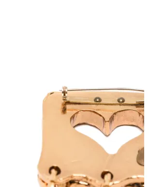 Christian Lacroix Pre-Owned ハートチャーム ブローチ - ゴールド - サムネイル3