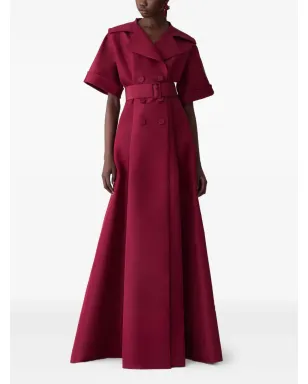 Carolina Herrera ベルト付き半袖マキシドレス - サムネイル2