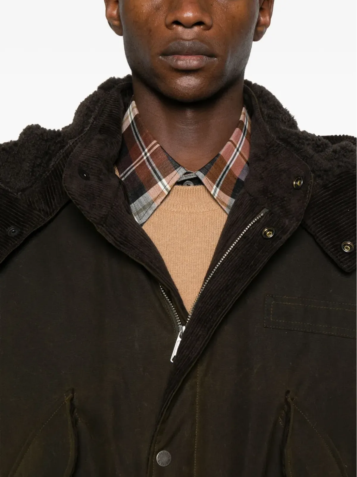 Baracuta コーデュロイ襟付きジャケット - 画像5