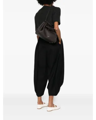 LOEWE トップハンドル テクスチャードレザー サッチェルバッグ - ブラウン - サムネイル2